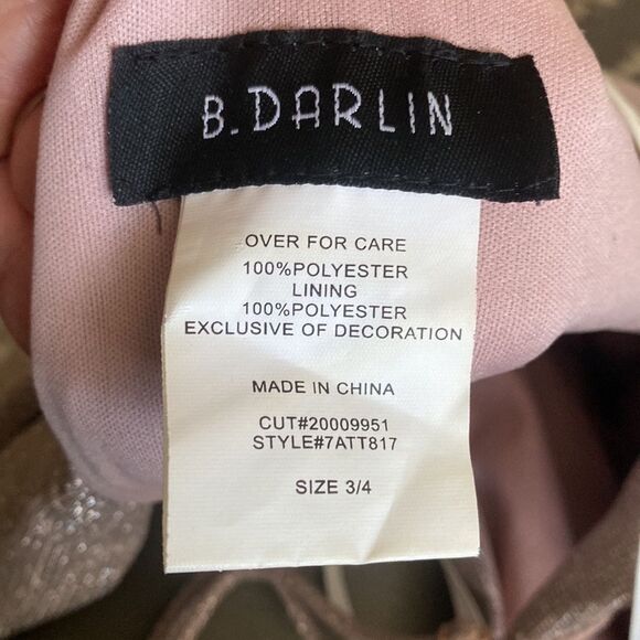 COPY - B Darlin Glitter Mesh Dress, - Picture 7 of 7